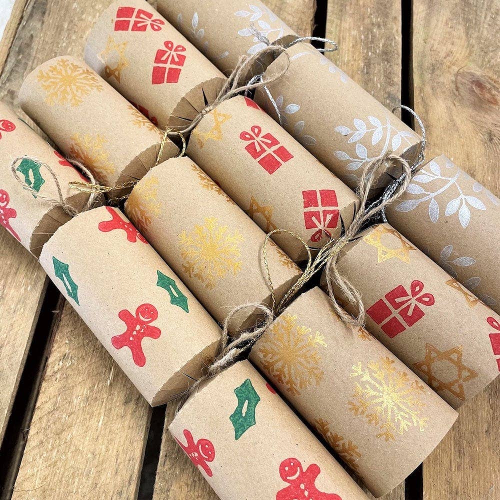 Kraft Brown Christmas Cracker Making Kit (6) - All Occasions