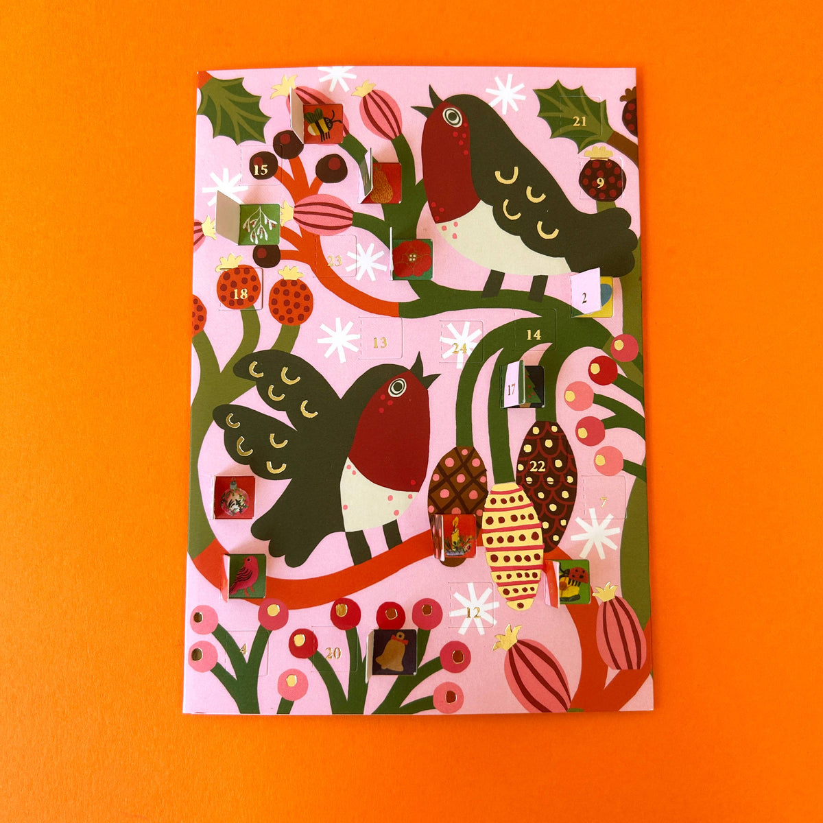 Christmas Chorus Advent Calendar Card