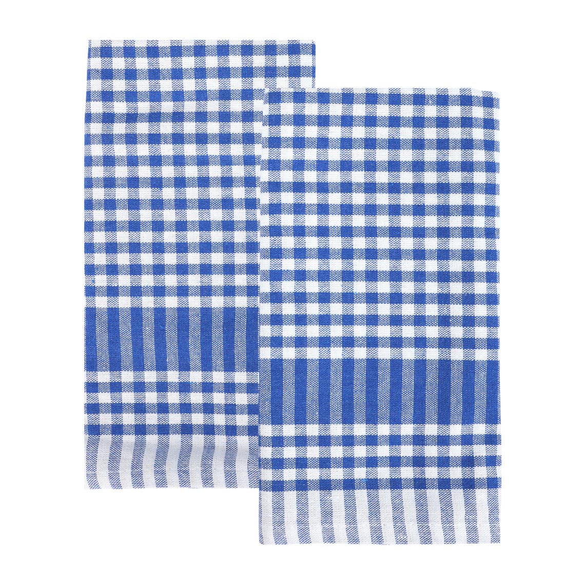 Blue & White Fabric Gingham Napkins/Tea Towels | 2 Pack |
