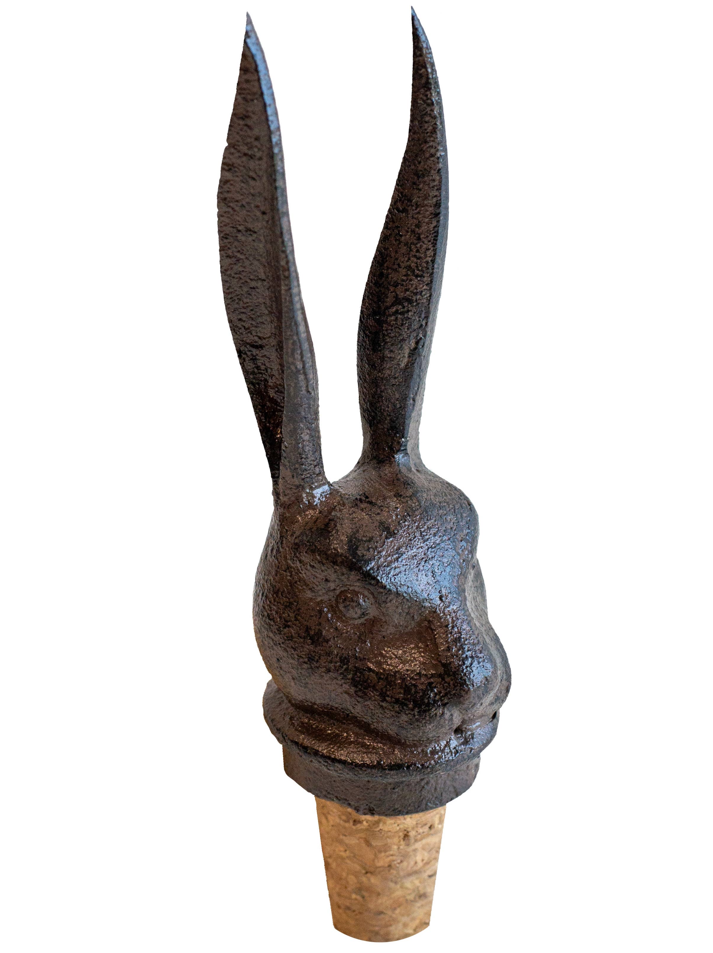 Hare Cast Iron Wine Bottle Stopper
