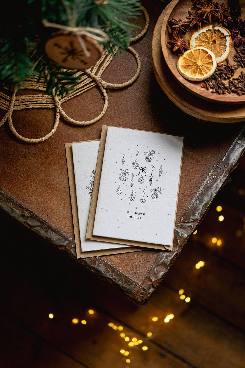 Pack of 4 Mini Christmas Plantable Seed Cards