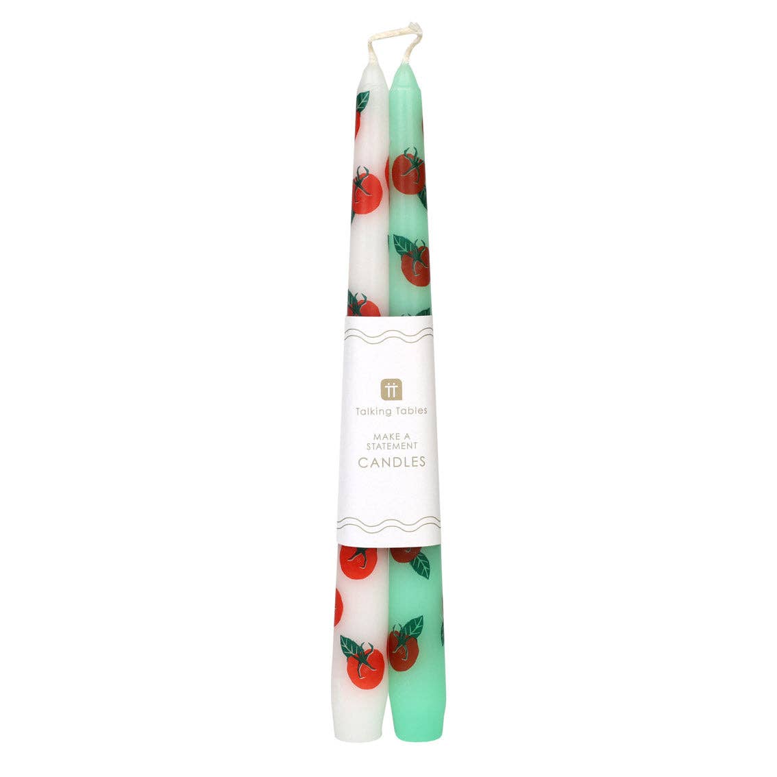 Tomato Taper Dinner Candles