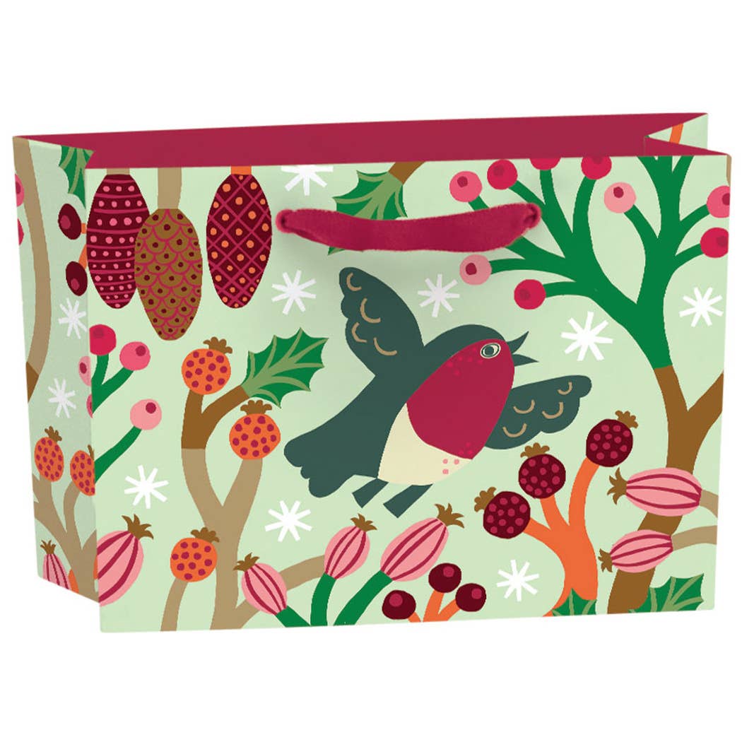 Christmas Chorus Small Landscape Gift Bag
