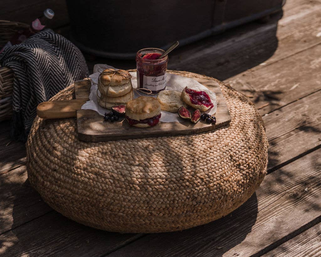 Jute Pouffe 