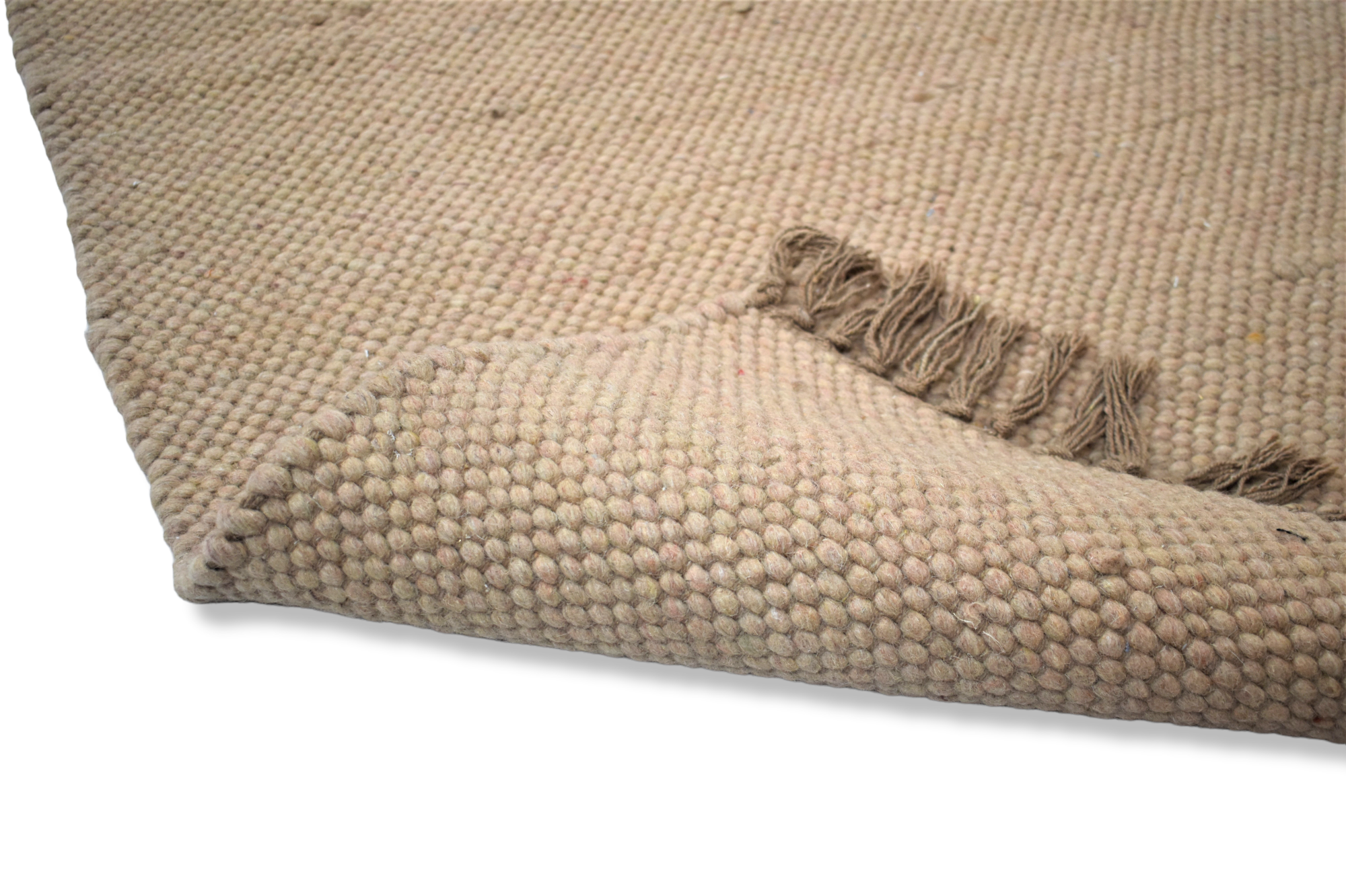 Wool Textured Rug: 75x135cm