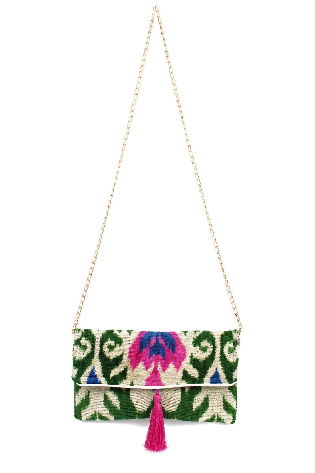 CREAM MULTI KAYA CLUTCH/CROSSBODY HANDBAG