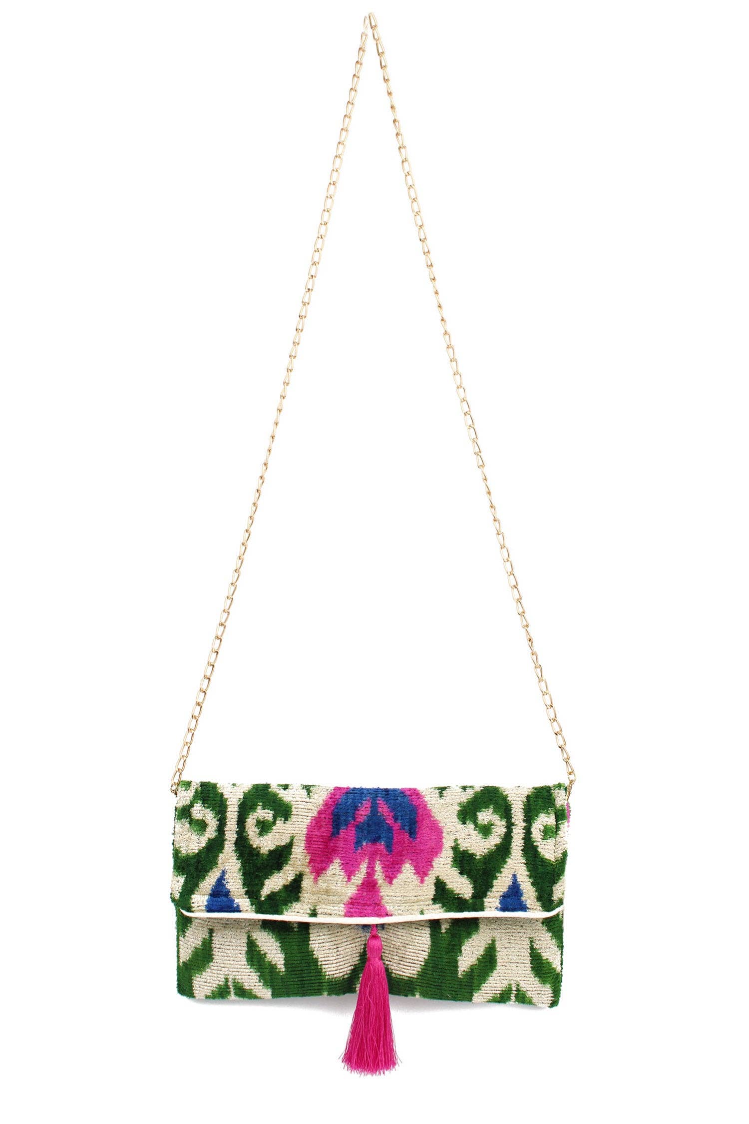 CREAM MULTI KAYA CLUTCH/CROSSBODY HANDBAG
