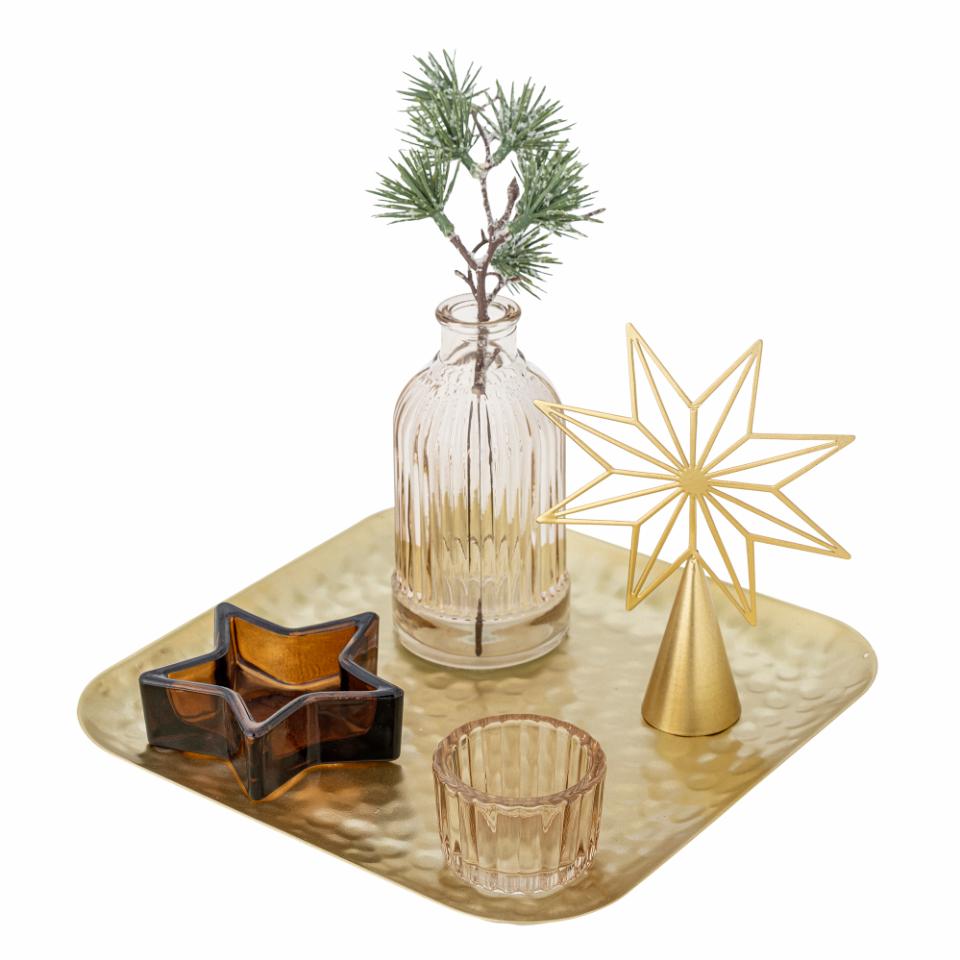 Sanga Tray Gold w/Votive