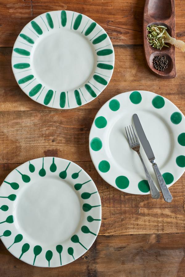 Linora Plate Green
