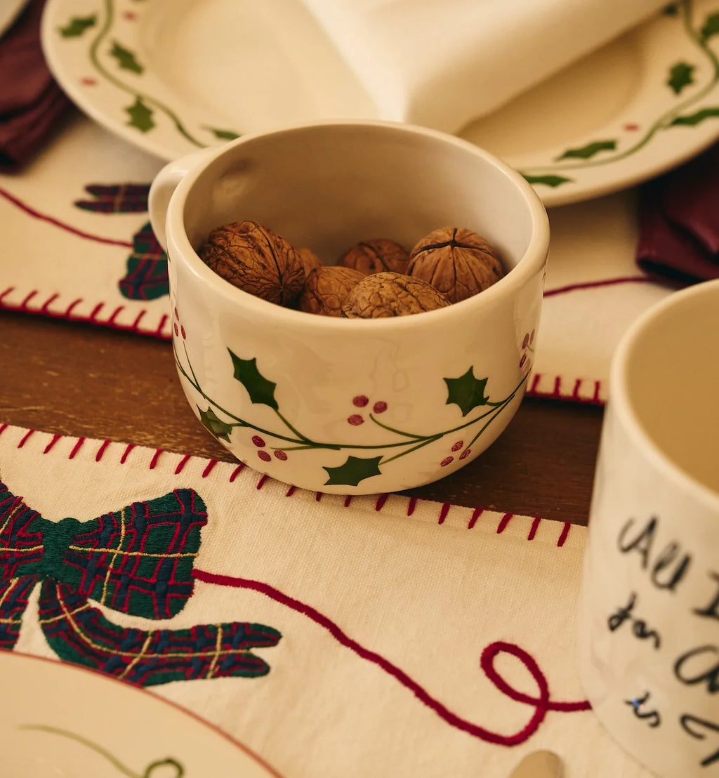 Holly Cappuccino Mug