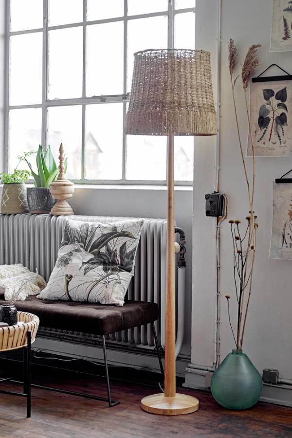 Kakasi Floor Lamp, Nature, Rattan