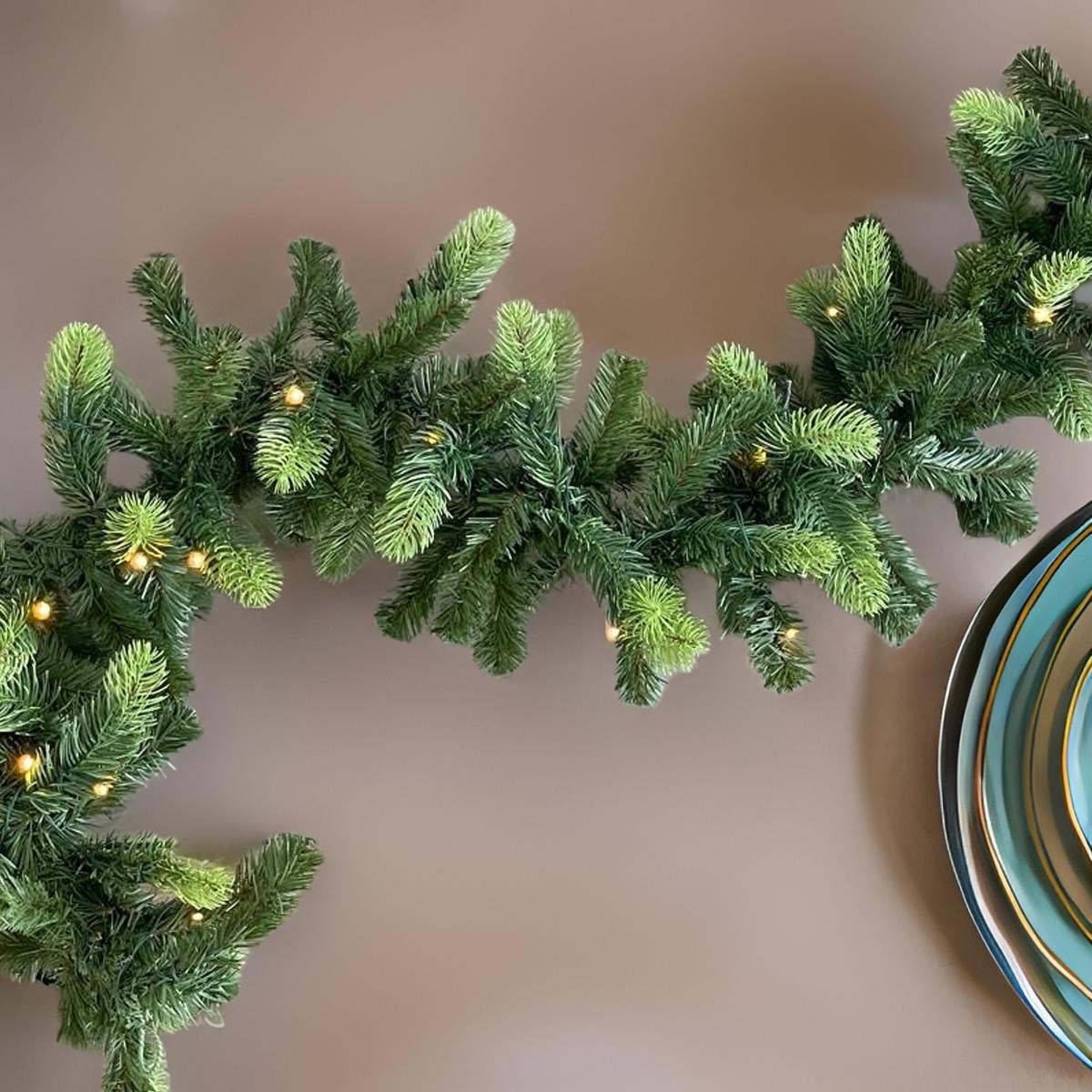 Large Lit Garland