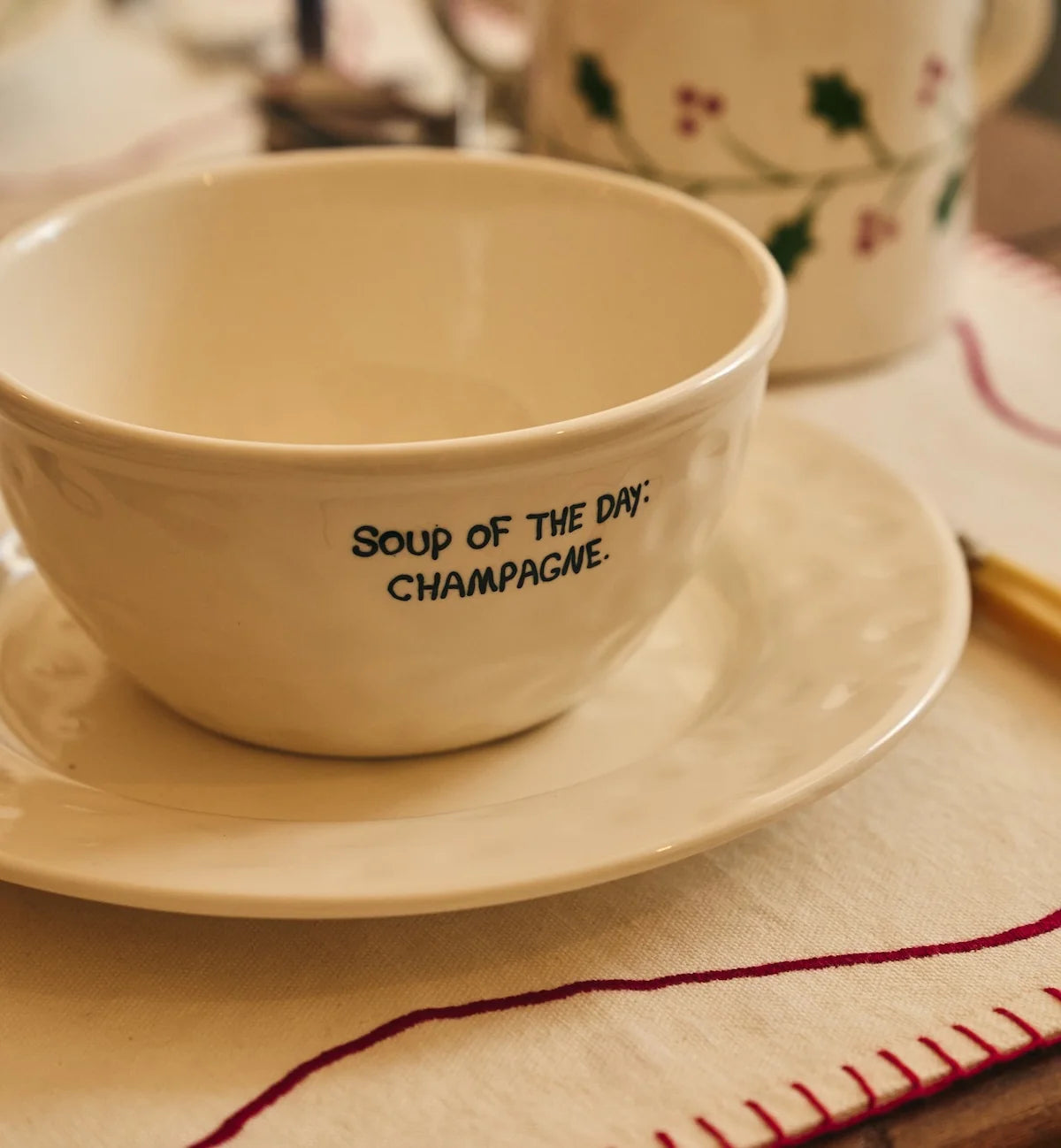 Soup of the day - champagne