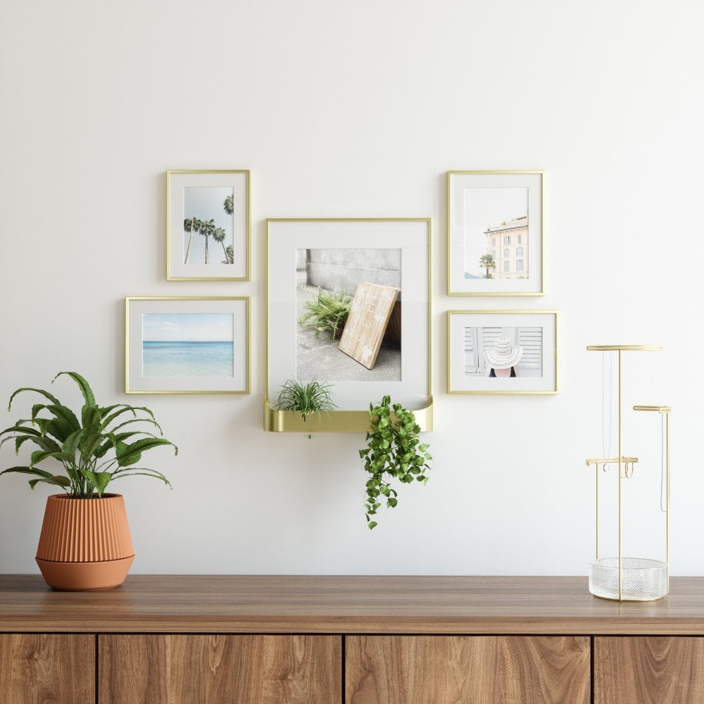 Matinee Frames with built in shelf by Umbra