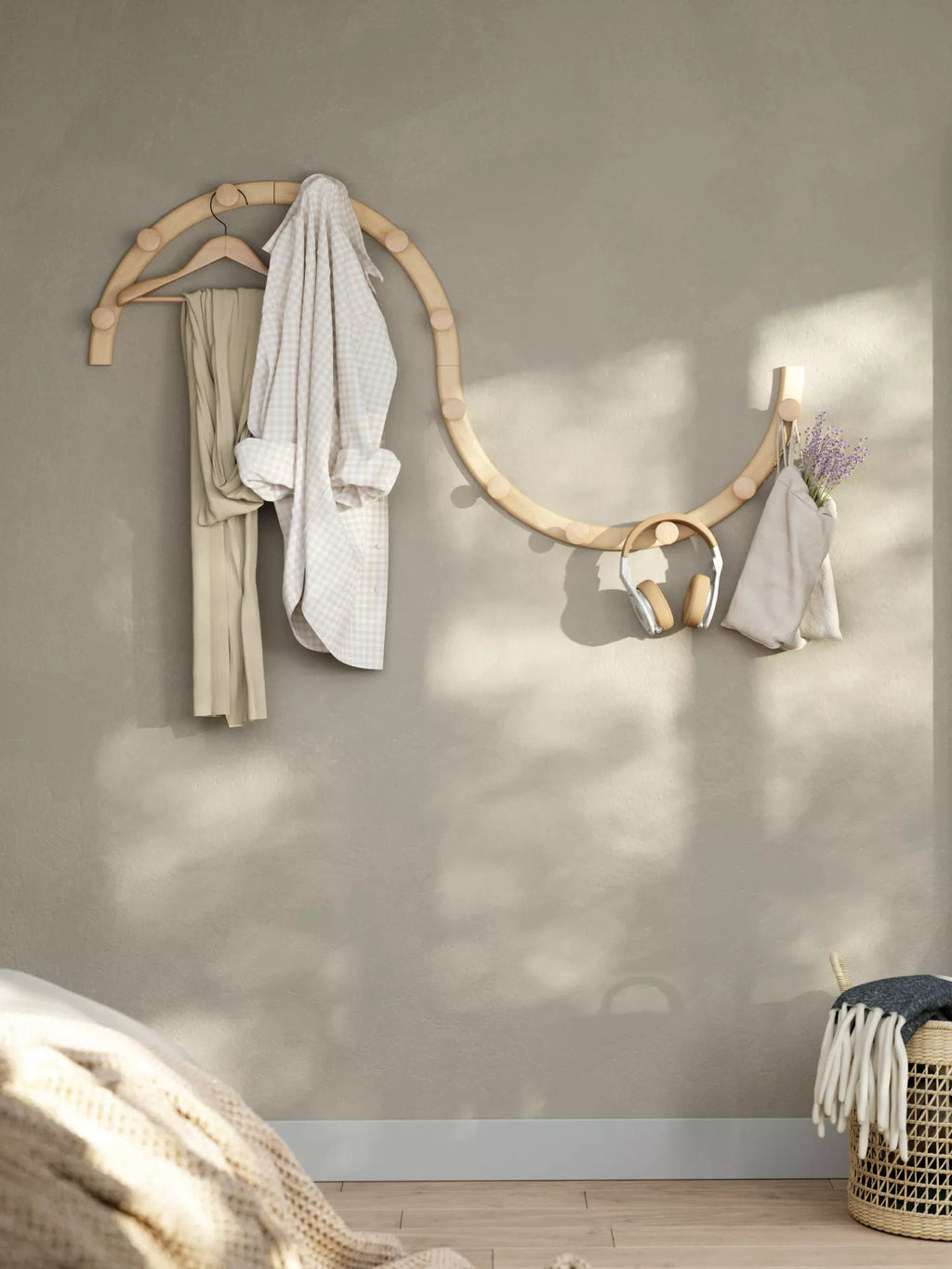 Umbra Wooden Slinka Wall Hooks