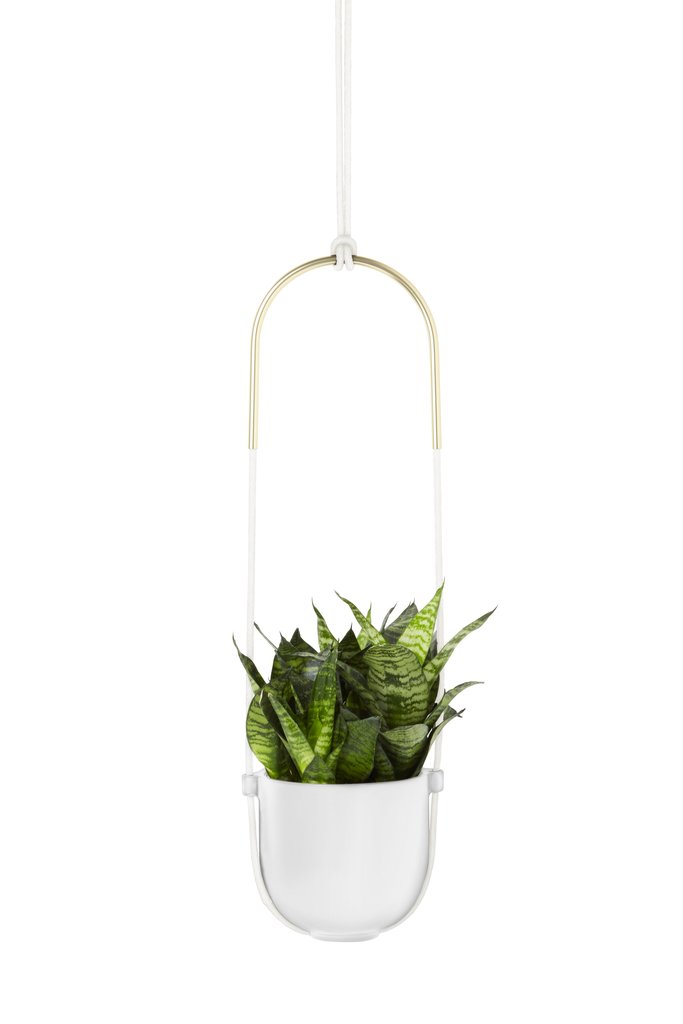 Bolo Hanging Planter - White